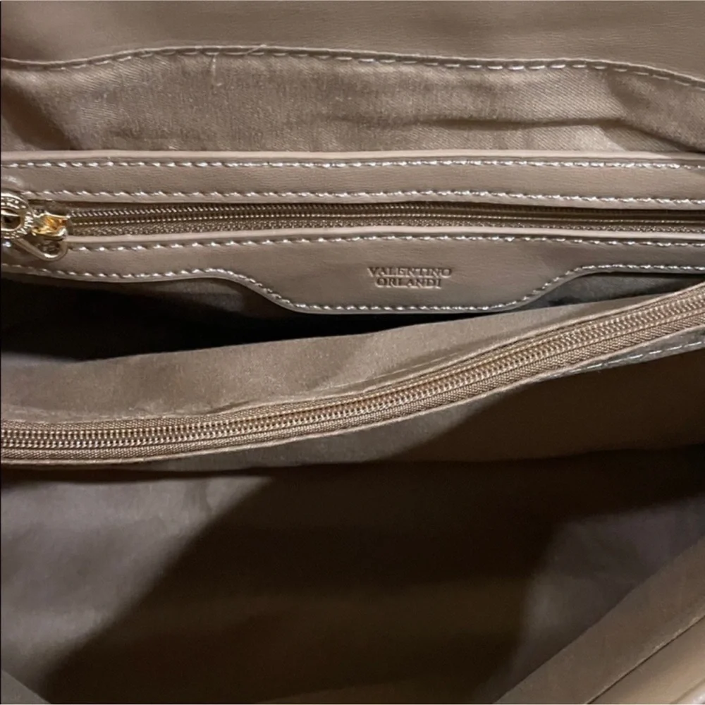 Valentino Orlandi Tan Quilted Shoulder Bag - Picture 5 of 6
